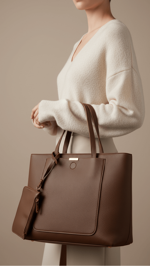 Brown Women Formal Shoulder Bag P36222