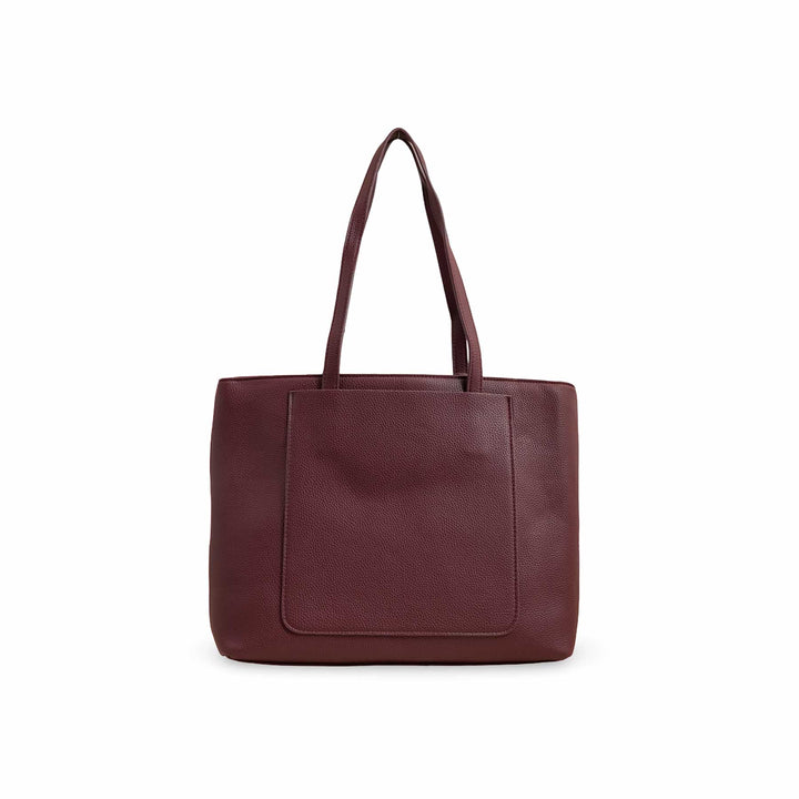 Burgundy Women Formal Shoulder Bag P36222