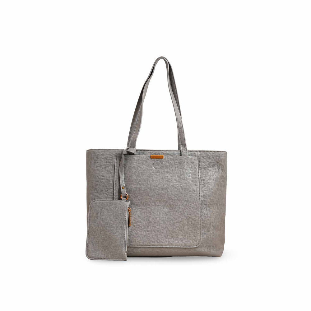 Grey Women Formal Shoulder Bag P36222