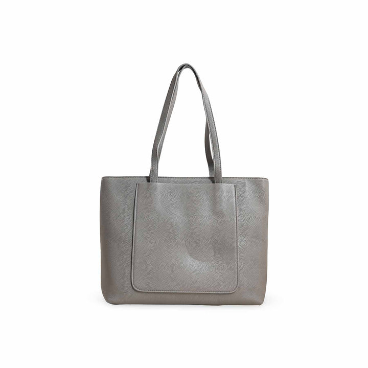 Grey Women Formal Shoulder Bag P36222