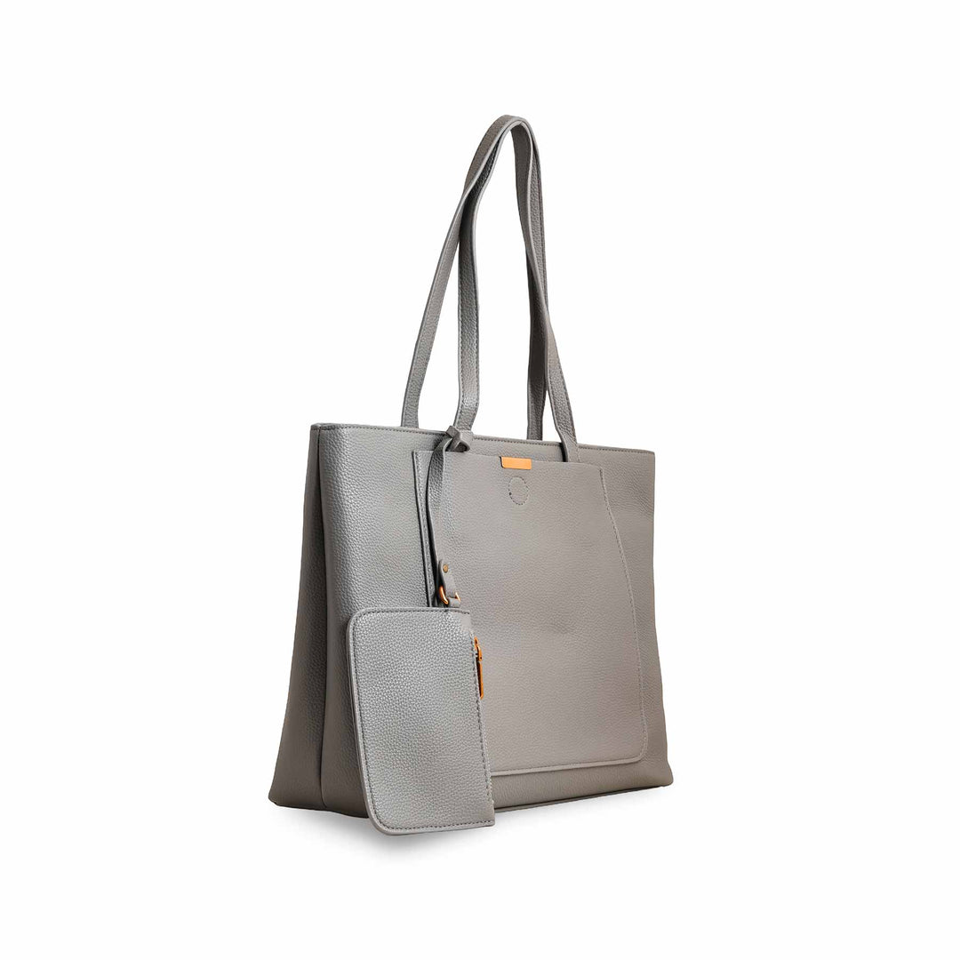 Grey Women Formal Shoulder Bag P36222