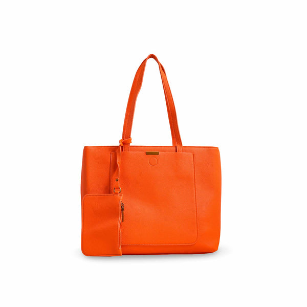 Orange Women Formal Shoulder Bag P36222