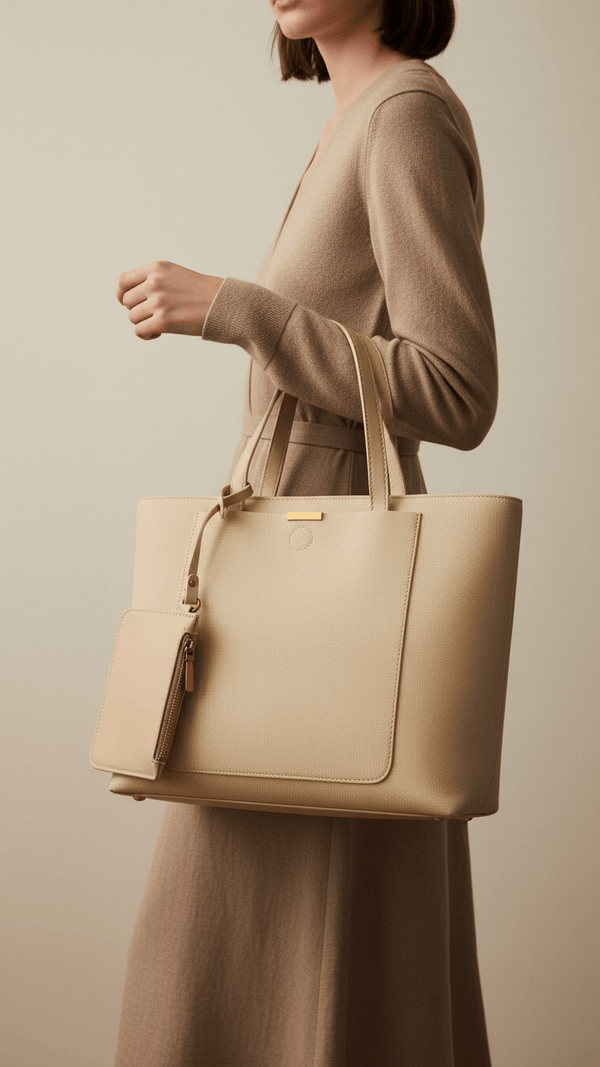 Beige Women Formal Shoulder Bag P36227