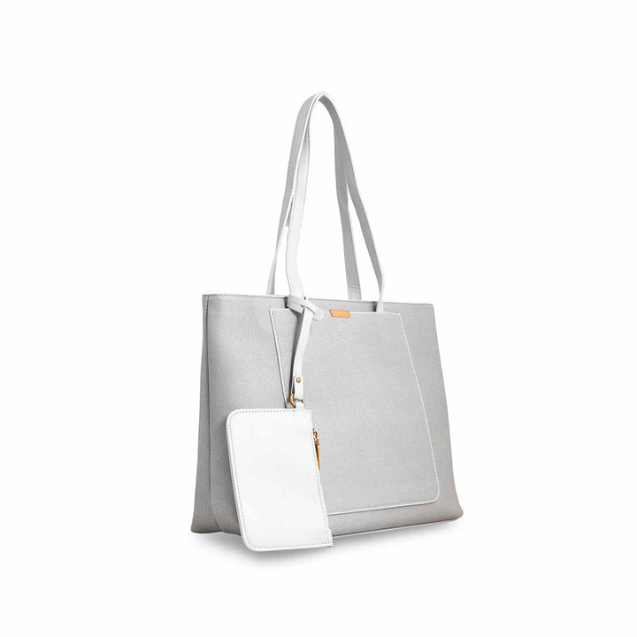 Grey Women Formal Shoulder Bag P36227