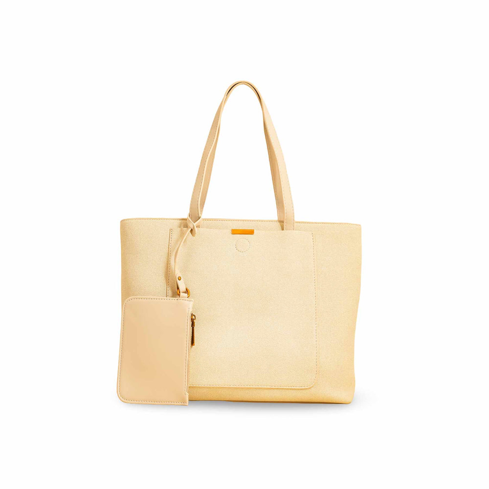 Beige Women Formal Shoulder Bag P36227