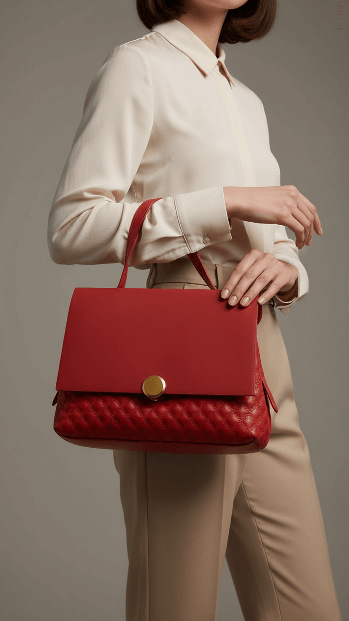 Burgundy Women Formal Shoulder Bag P36230