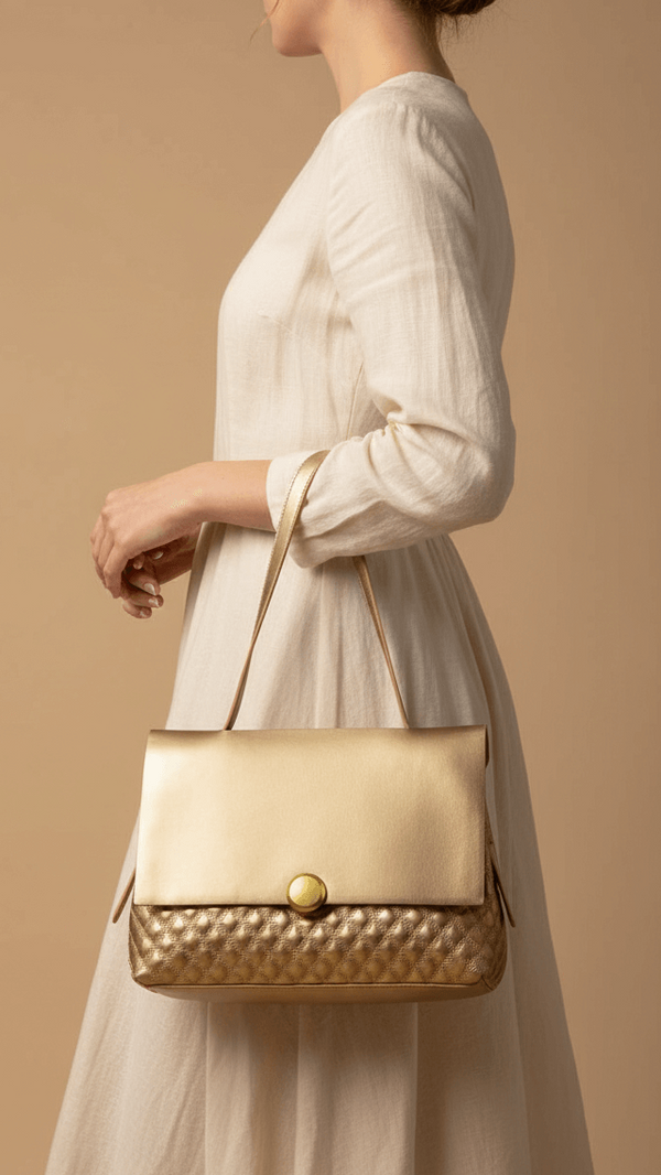 Golden Women Formal Shoulder Bag P36230