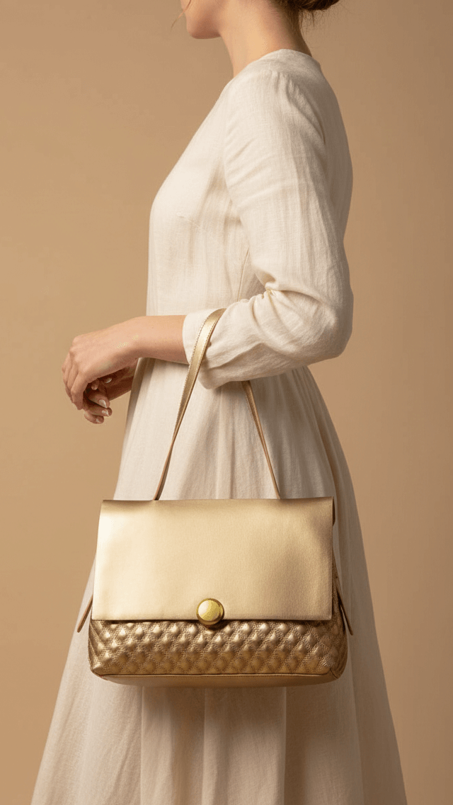 Golden Women Formal Shoulder Bag P36230