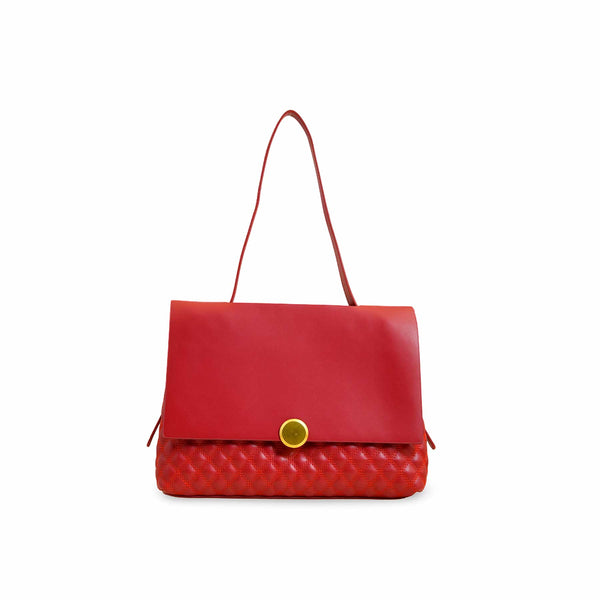 Burgundy Women Formal Shoulder Bag P36230