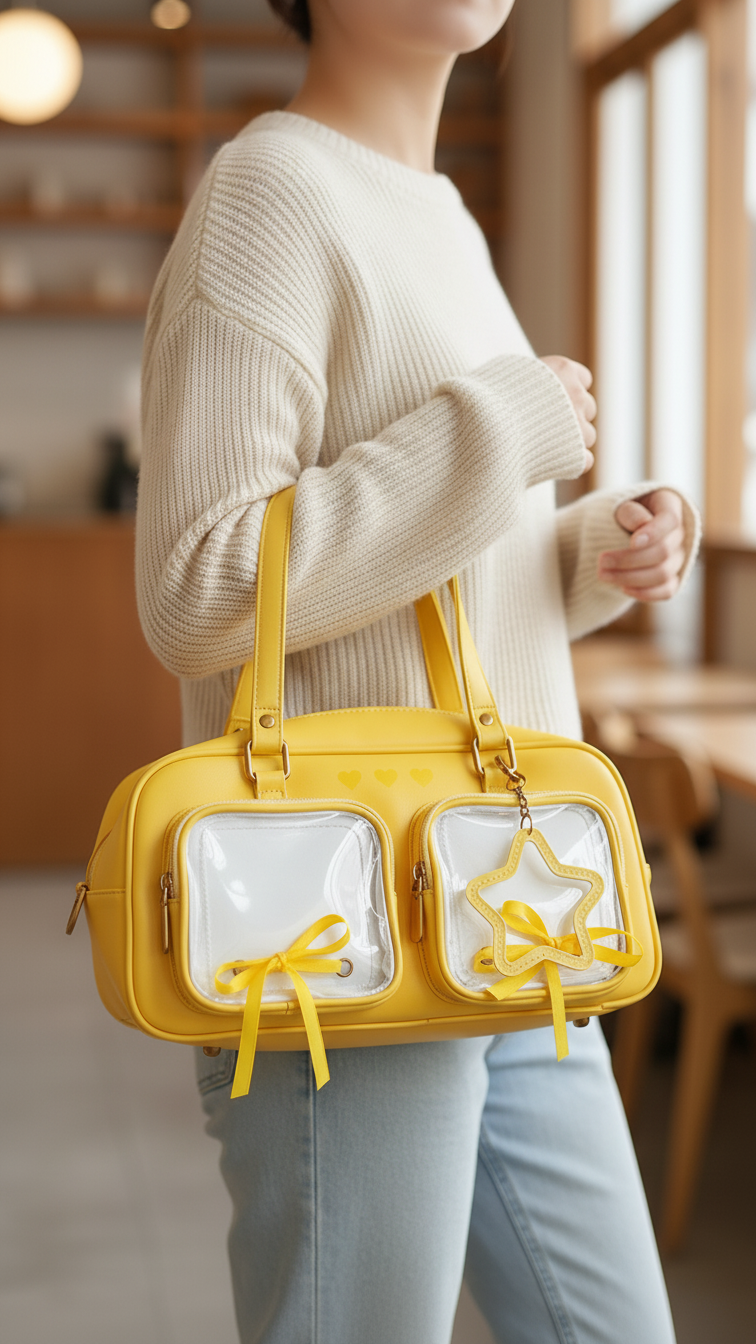 Yellow Women Formal Shoulder Bag P36233