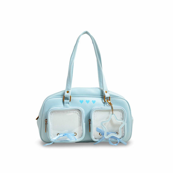 Blue Women Formal Shoulder Bag P36233