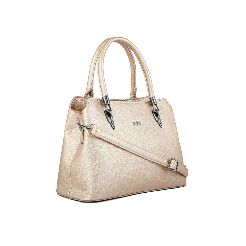 Golden Formal Hand Bag P36235