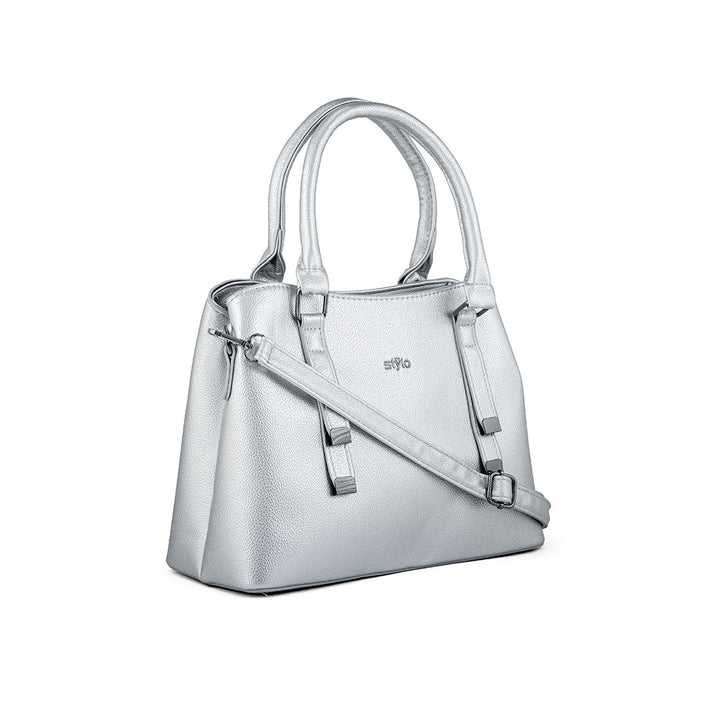 Silver Formal Hand Bag P36236