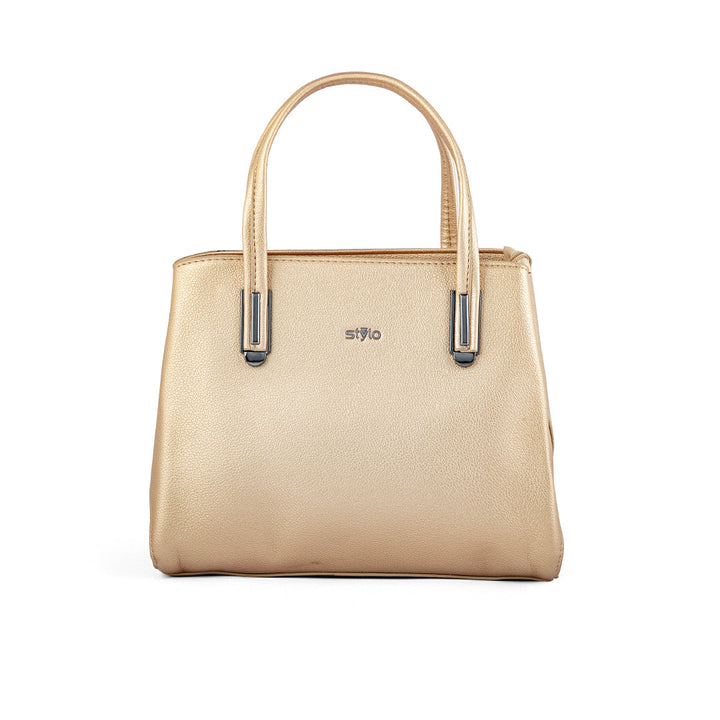Golden Formal Hand Bag P36238