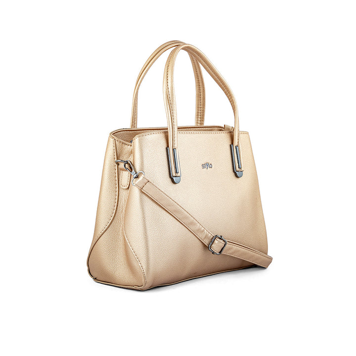 Golden Formal Hand Bag P36238