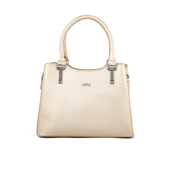 Golden Formal Hand Bag P36239