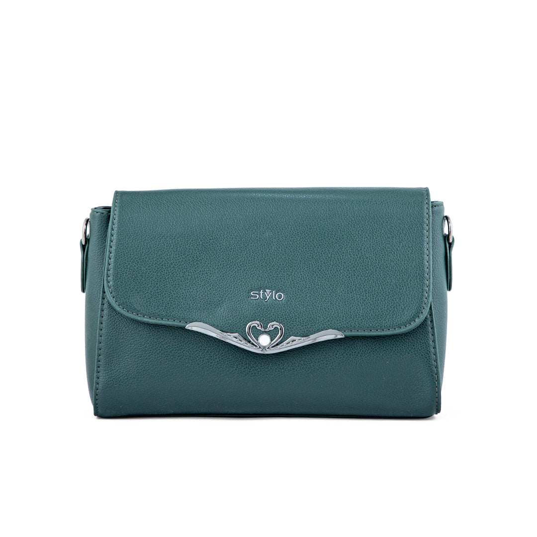 Green Women Formal Shoulder Bag P36240