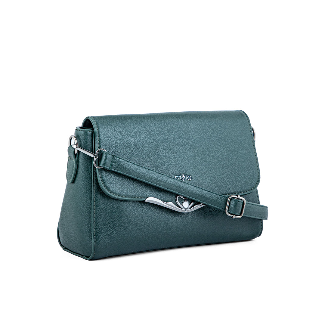 Green Women Formal Shoulder Bag P36240