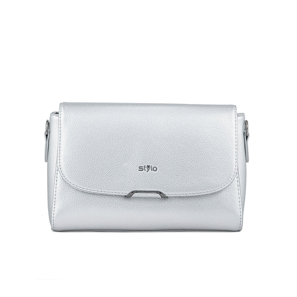 Silver Formal Shoulder Bag P36242