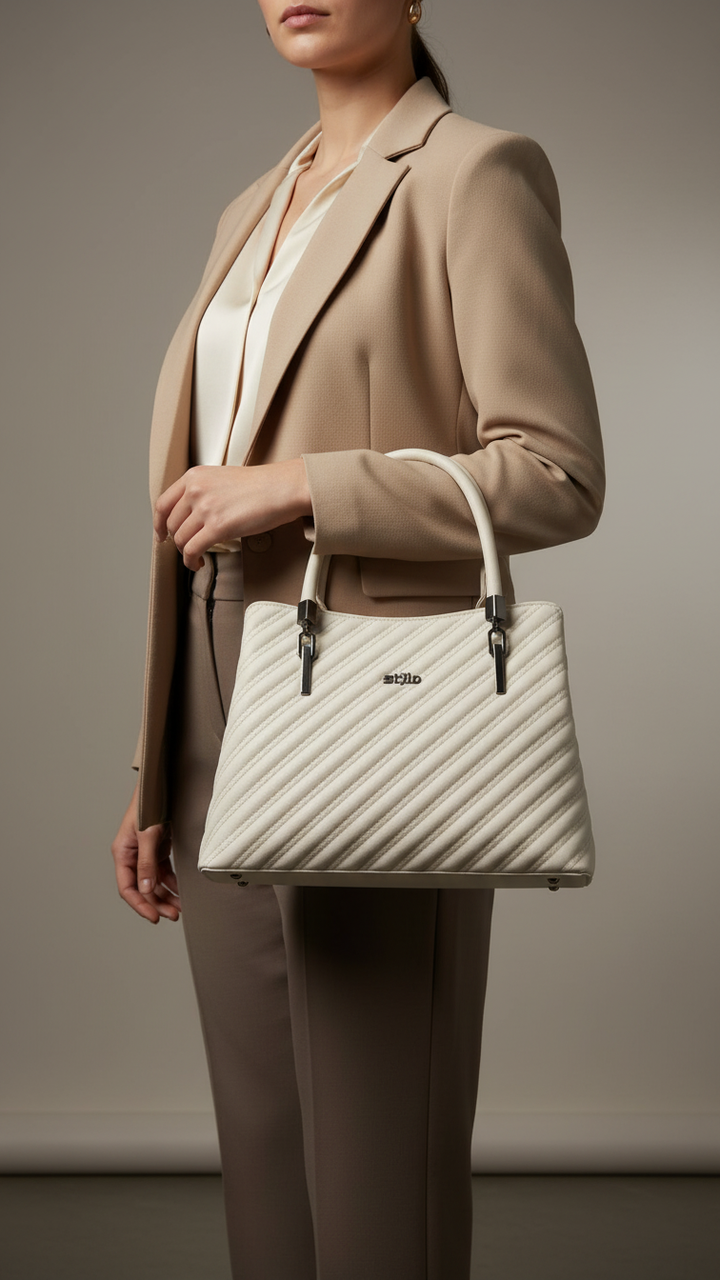 Beige Formal Hand Bag P36247