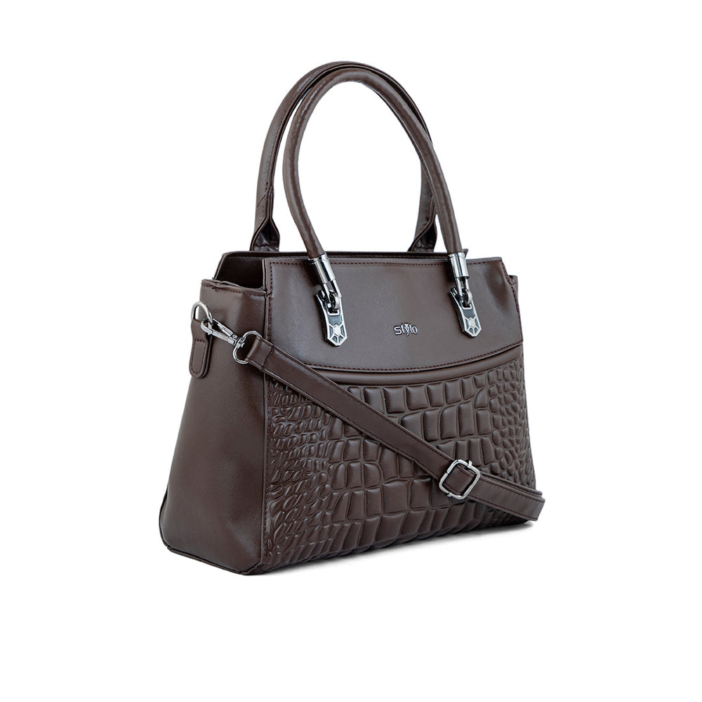 Brown Formal Hand Bag P36248