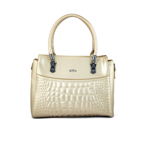 Golden Formal Hand Bag P36248