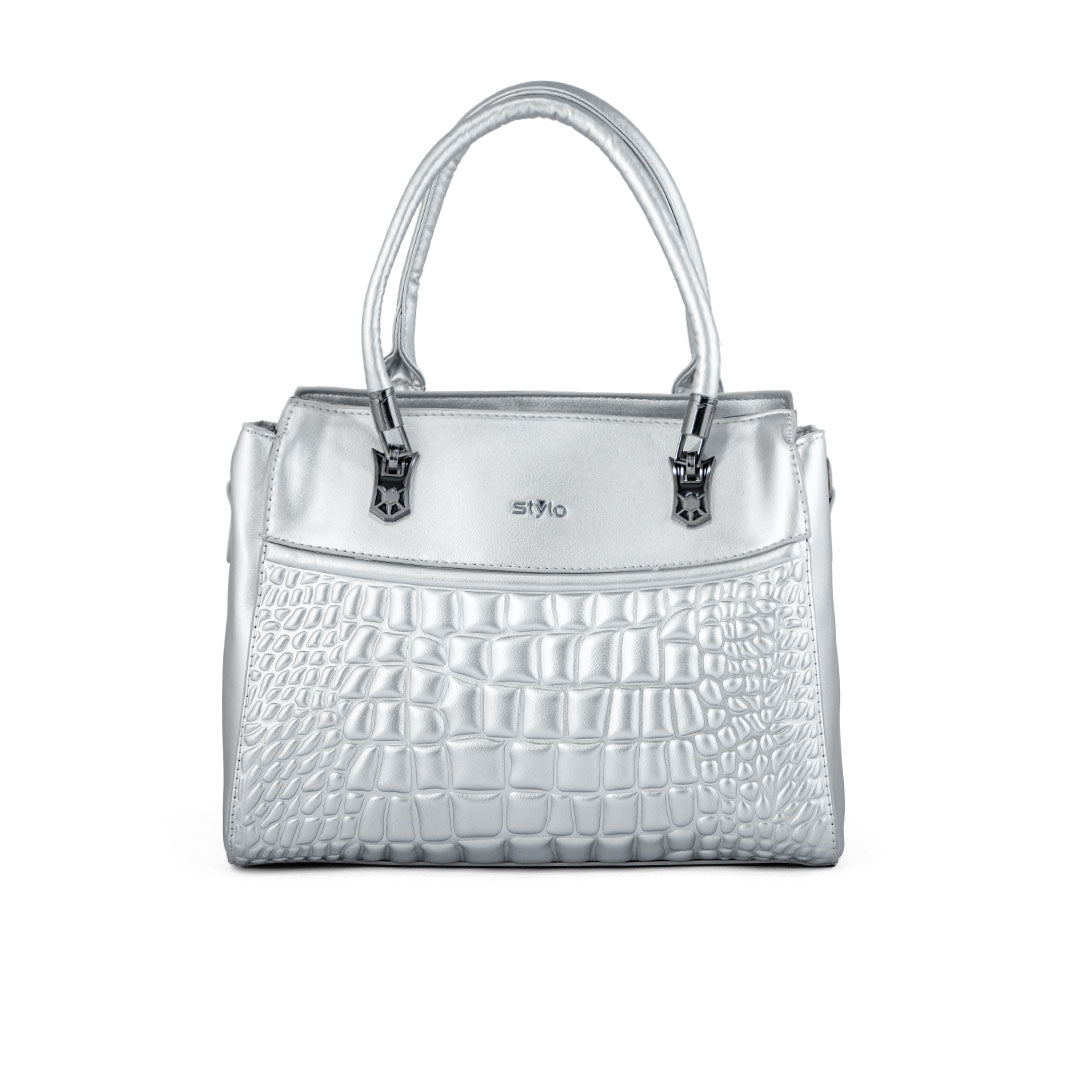 Silver Formal Hand Bag P36248
