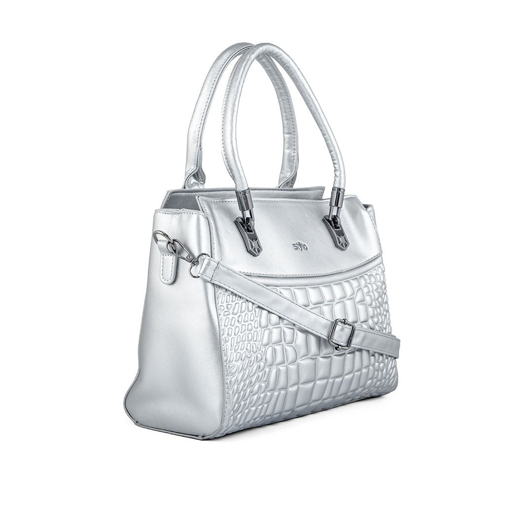 Silver Formal Hand Bag P36248