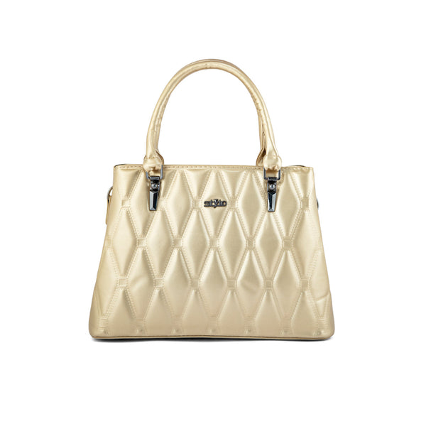 Golden Formal Hand Bag P36249