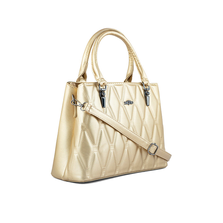 Golden Formal Hand Bag P36249