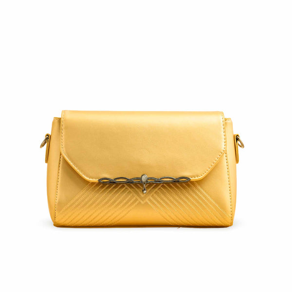 Golden Formal Shoulder Bag For Women P36251