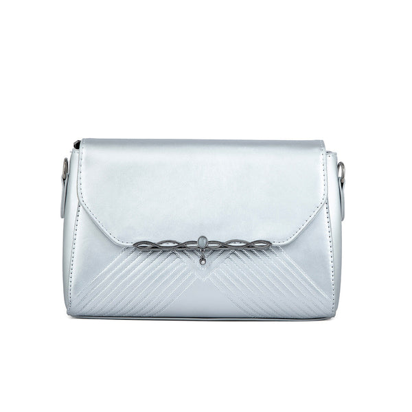 Silver Formal Shoulder Bag For Women P36251
