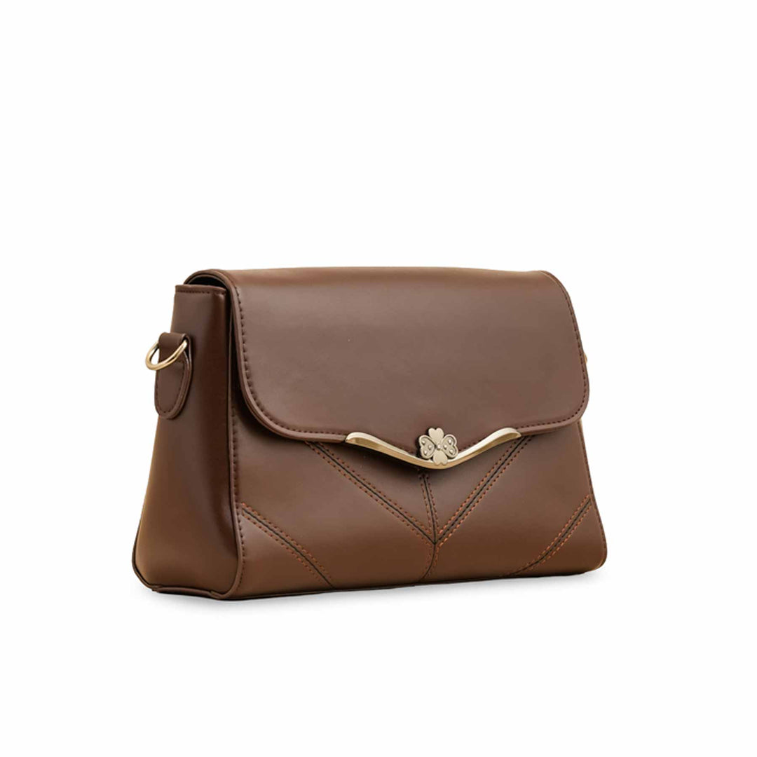 Brown Formal Shoulder Bag For Women P36252