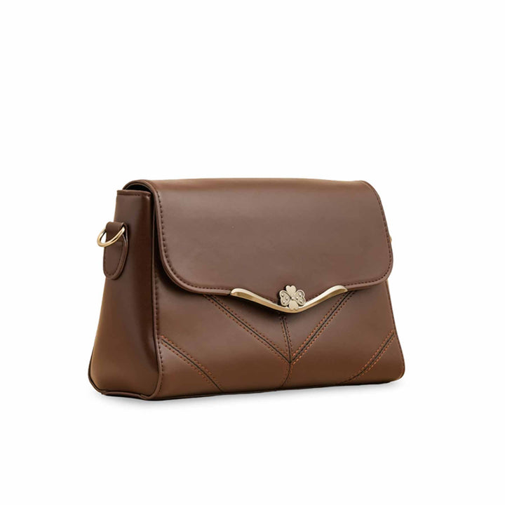 Brown Formal Shoulder Bag For Women P36252