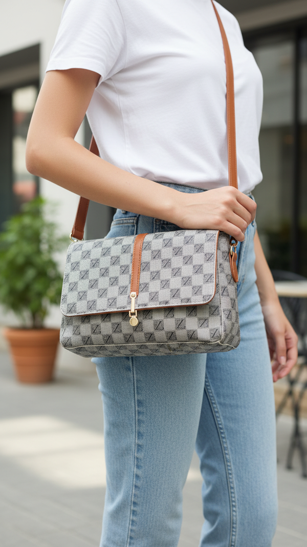 Khaki Formal Hand Bag P36254