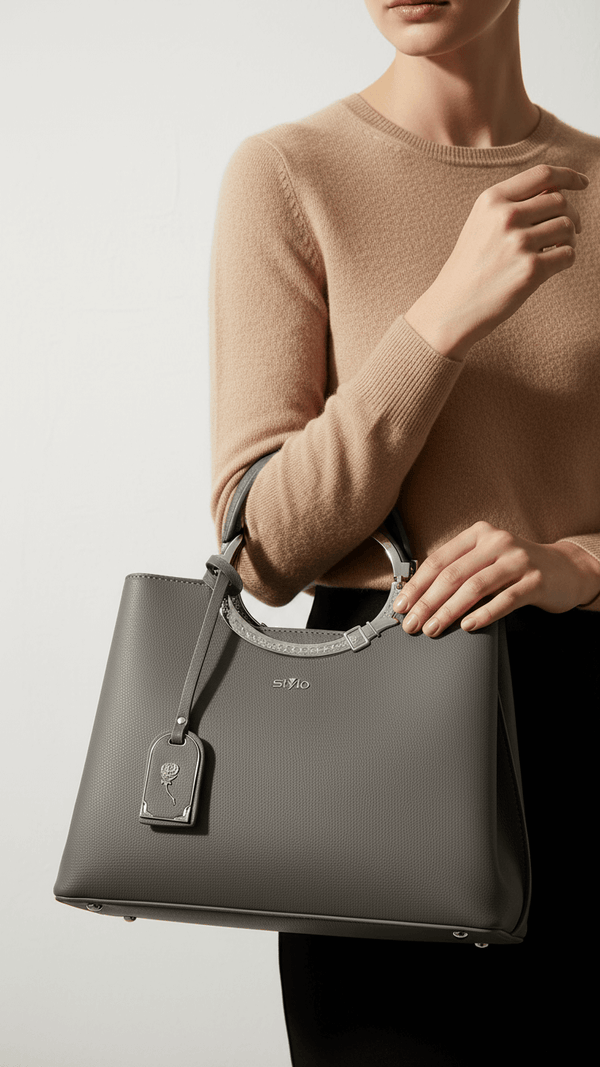 Grey Formal Hand Bag P36255