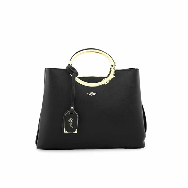 Black Formal Hand Bag P36255