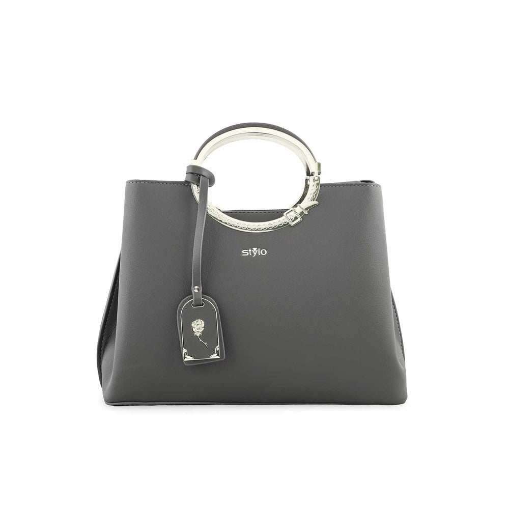 Grey Formal Hand Bag P36255