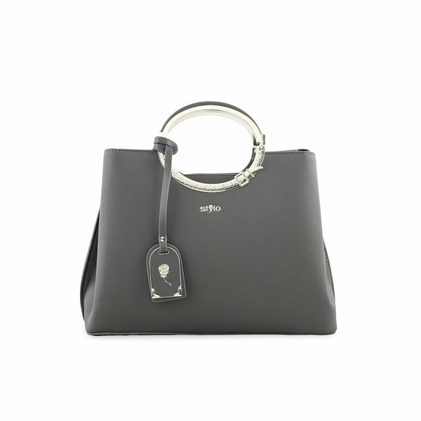 Grey Formal Hand Bag P36255