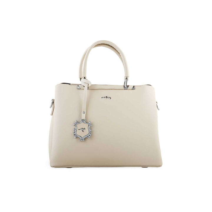 White Formal Hand Bag P36259