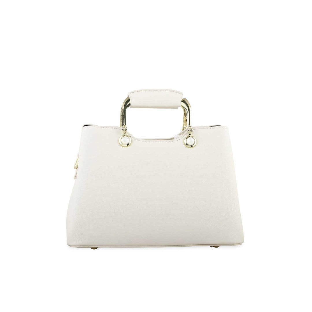 White Formal Hand Bag P36268