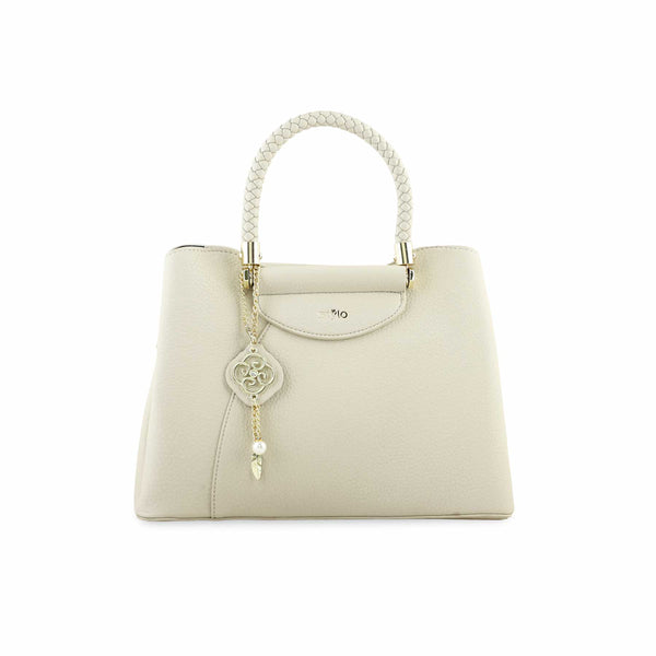 White Formal Hand Bag P36270
