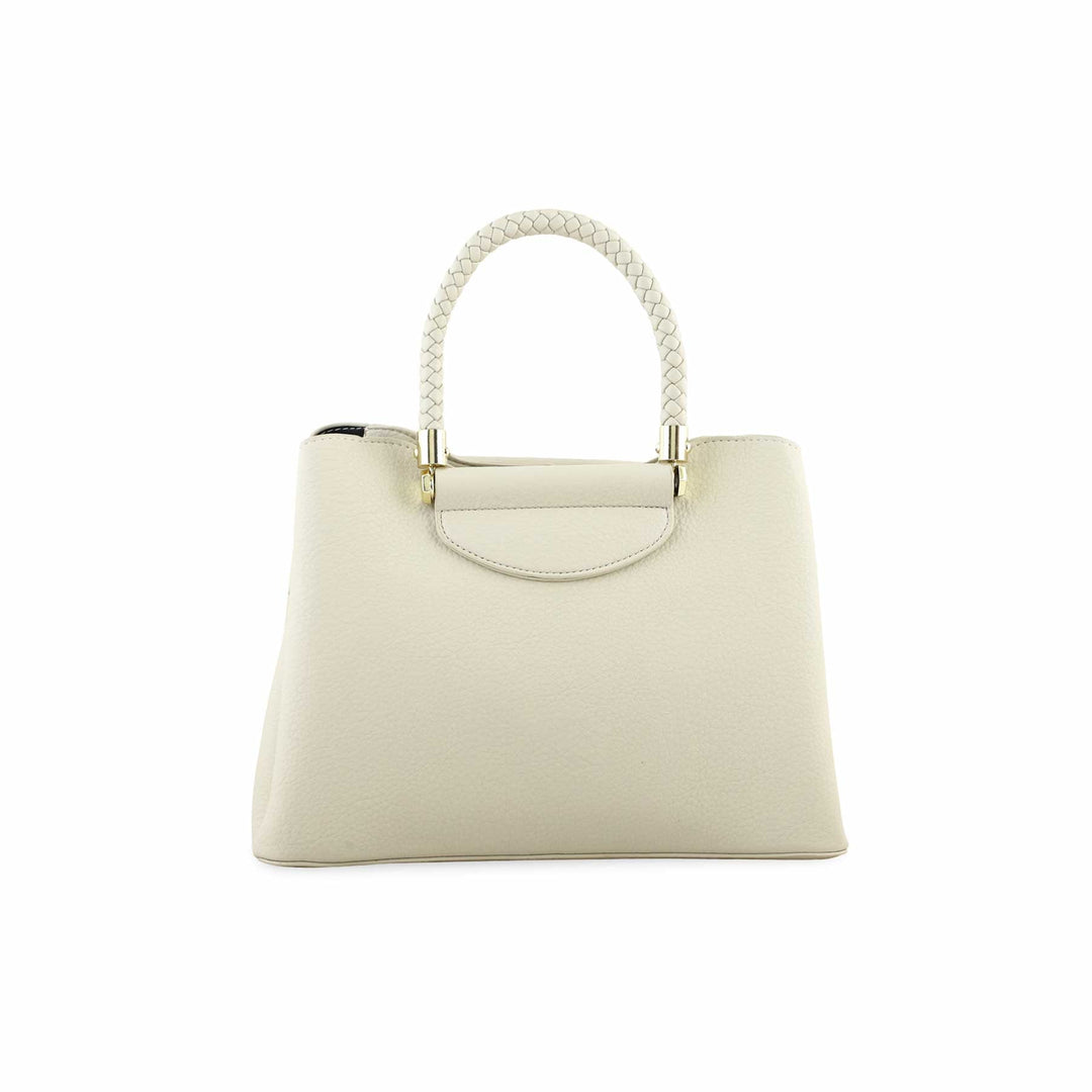 White Formal Hand Bag P36270