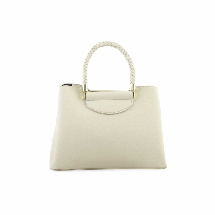 White Formal Hand Bag P36270