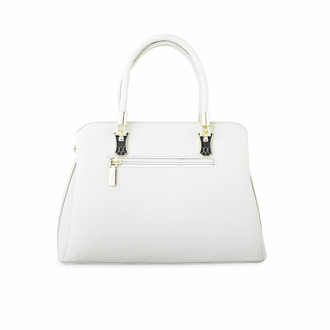 White Formal Hand Bag P36271
