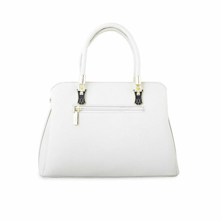 White Formal Hand Bag P36271
