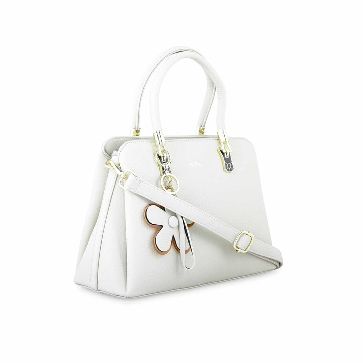 White Formal Hand Bag P36271
