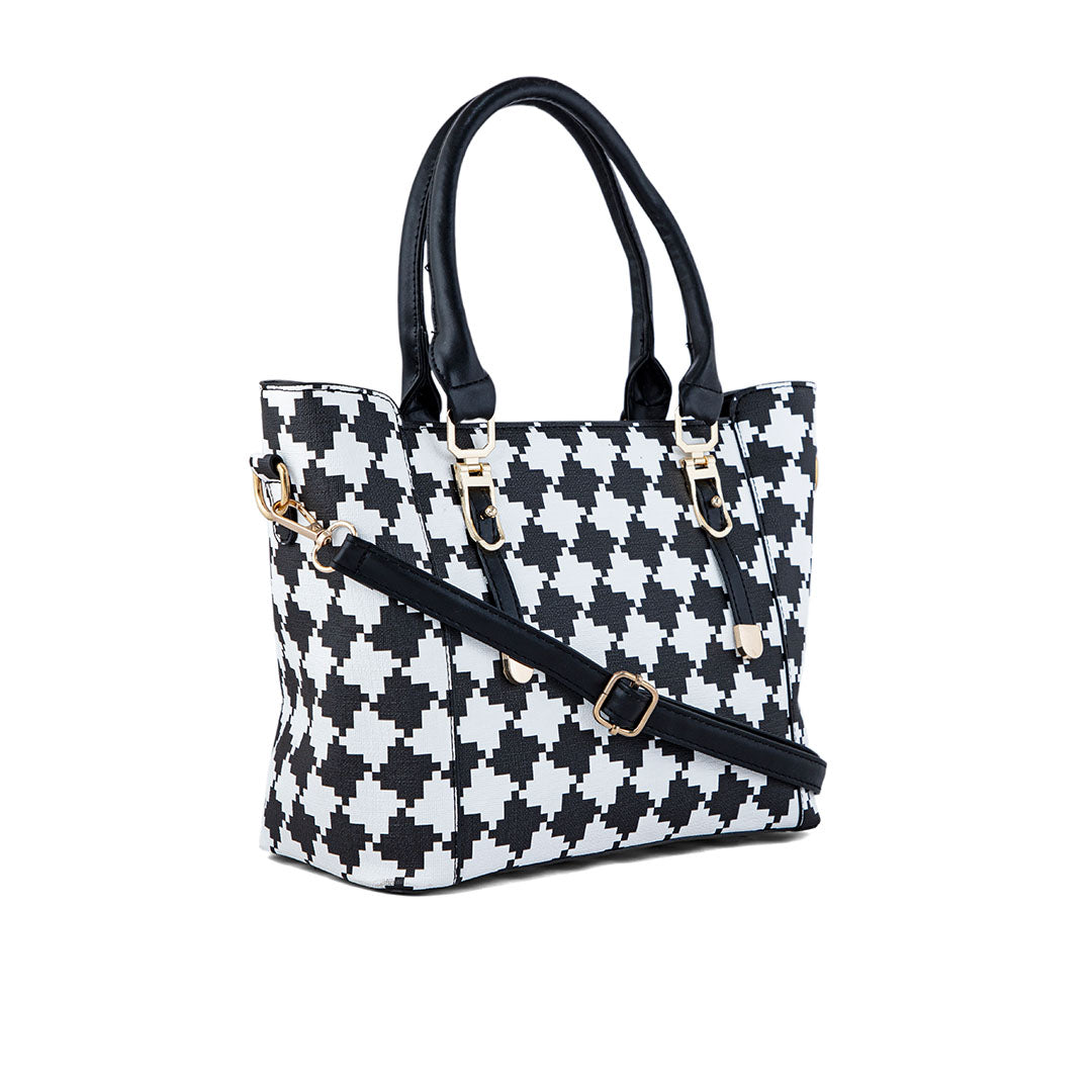 White Formal Hand Bag P36273