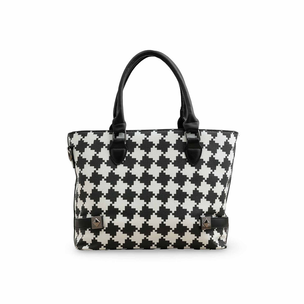 White Formal Hand Bag P36274