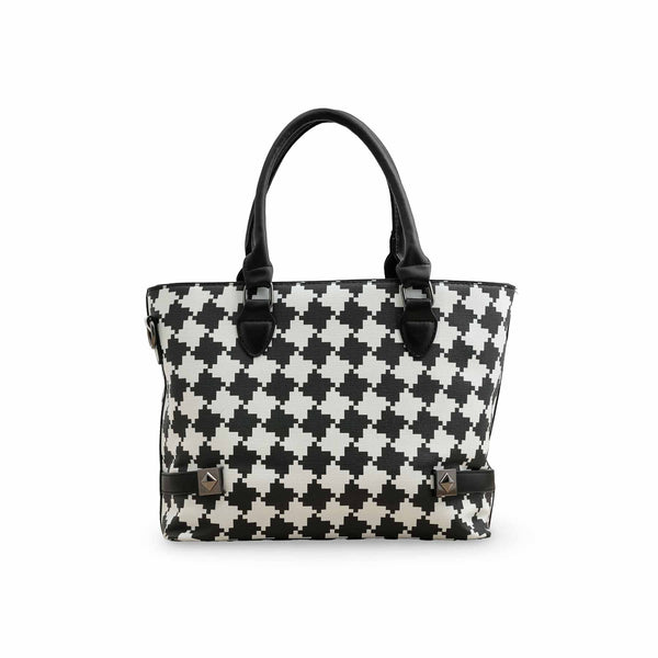 White Formal Hand Bag P36274